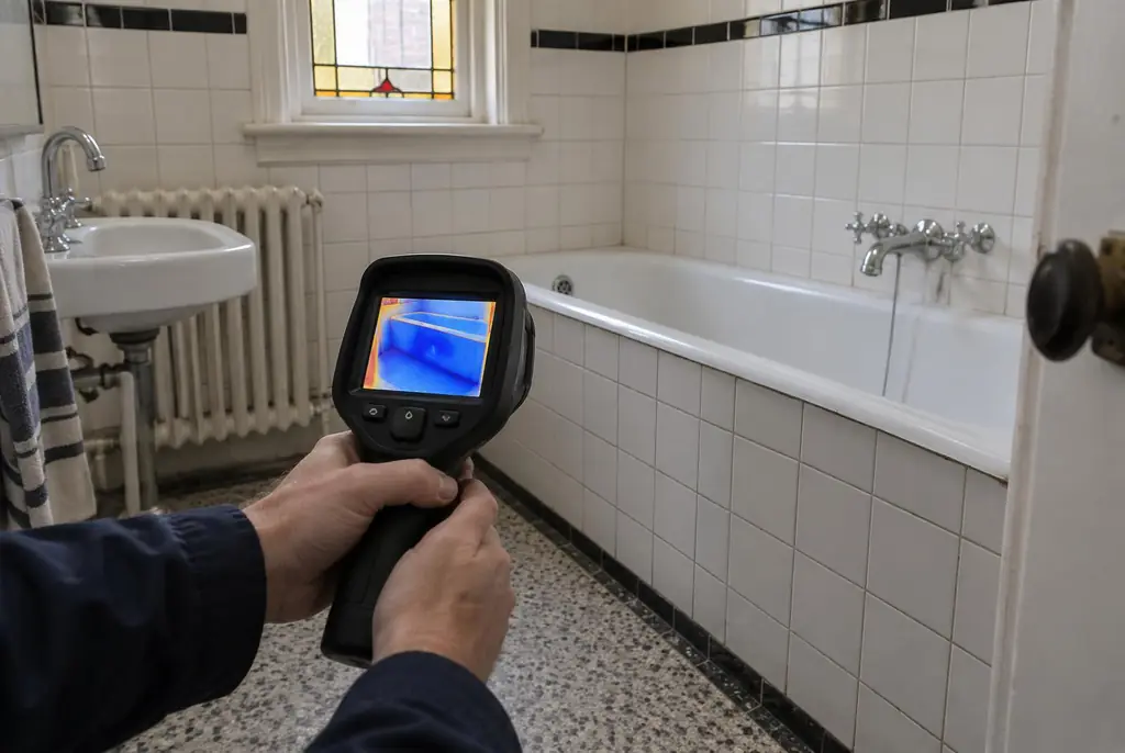 Lekdetectie Leersum – onderzoek in een badkamer van een oudere woning